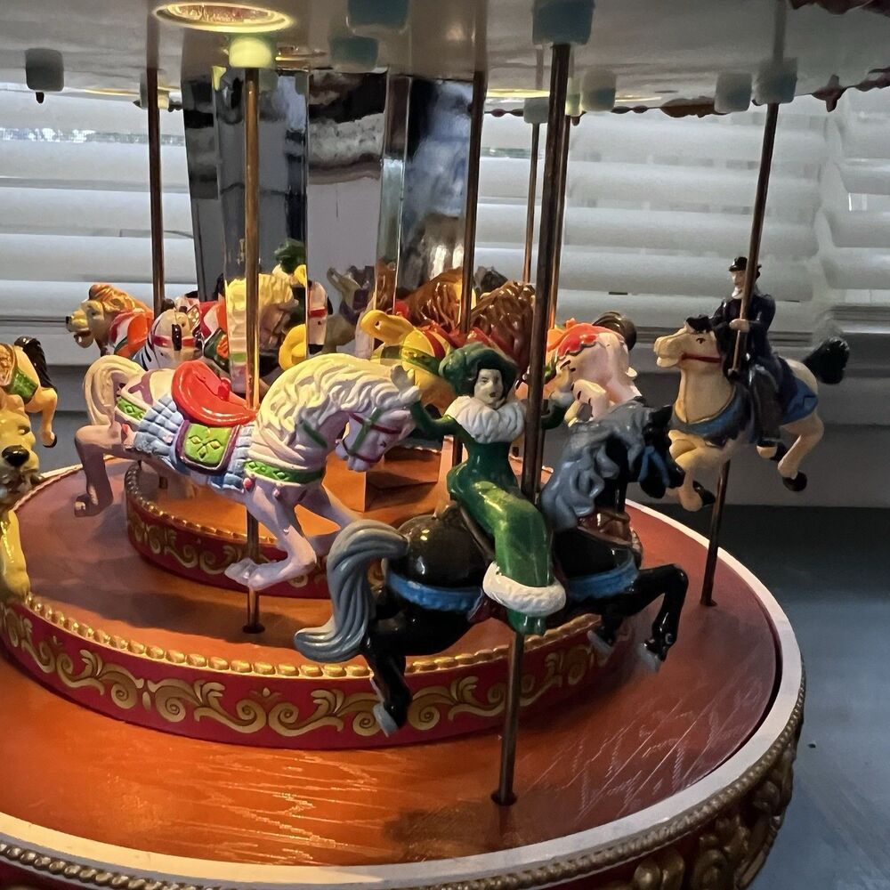 Mr. Christmas Triple Decker Carousel Musical Animated 2012 Vintage Work Read - Picture 7 of 14